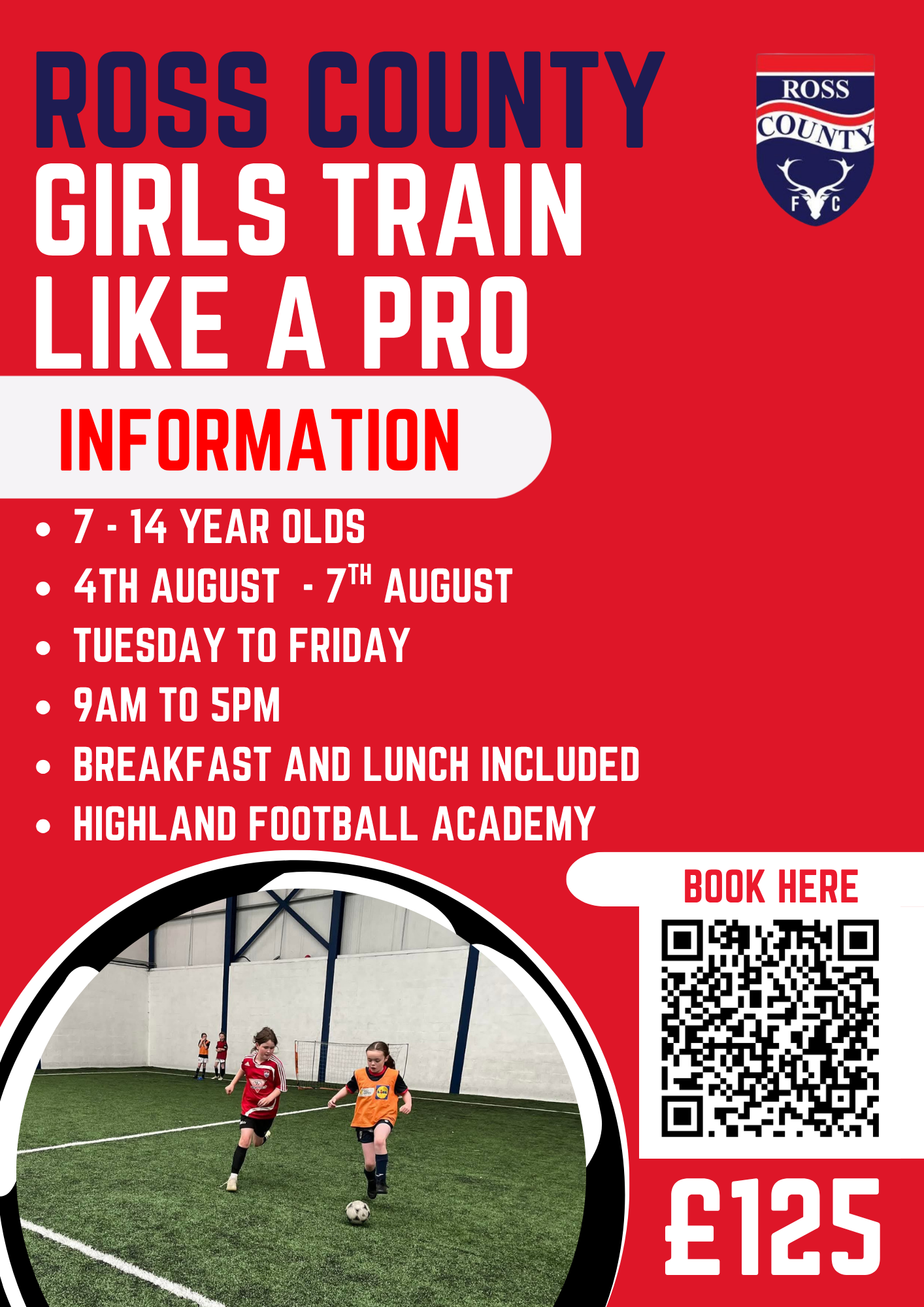 Ross County Girls Train Like a Pro 7-14 Year Olds