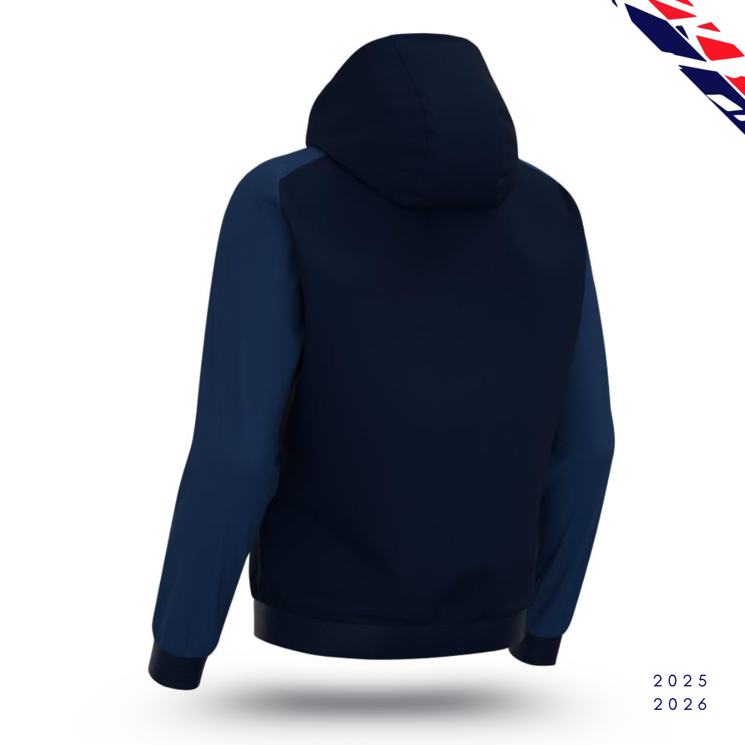 Horn Hoody Navy and Light Navy Kids