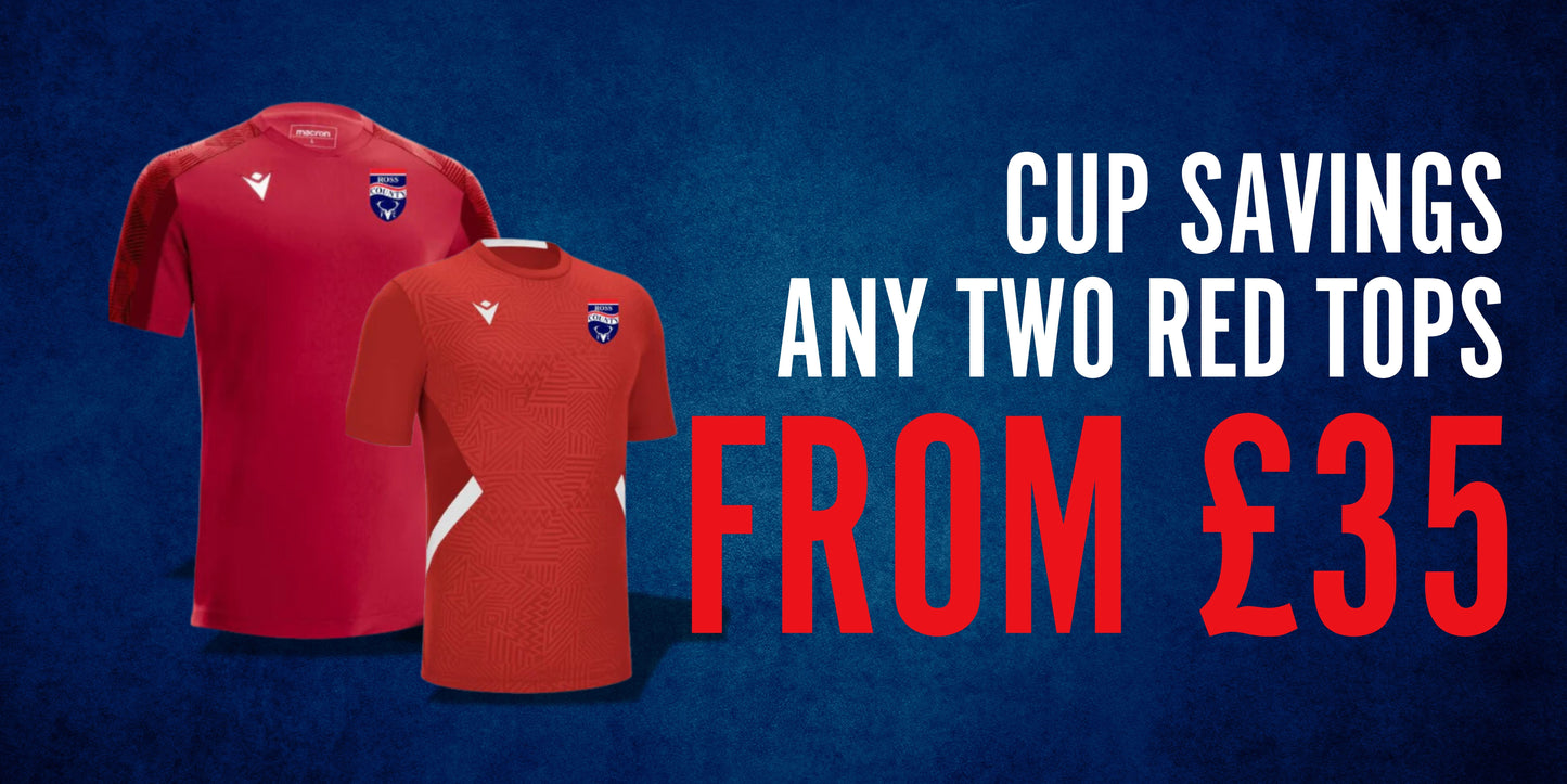 Buy Two Red T-shirts for just £40