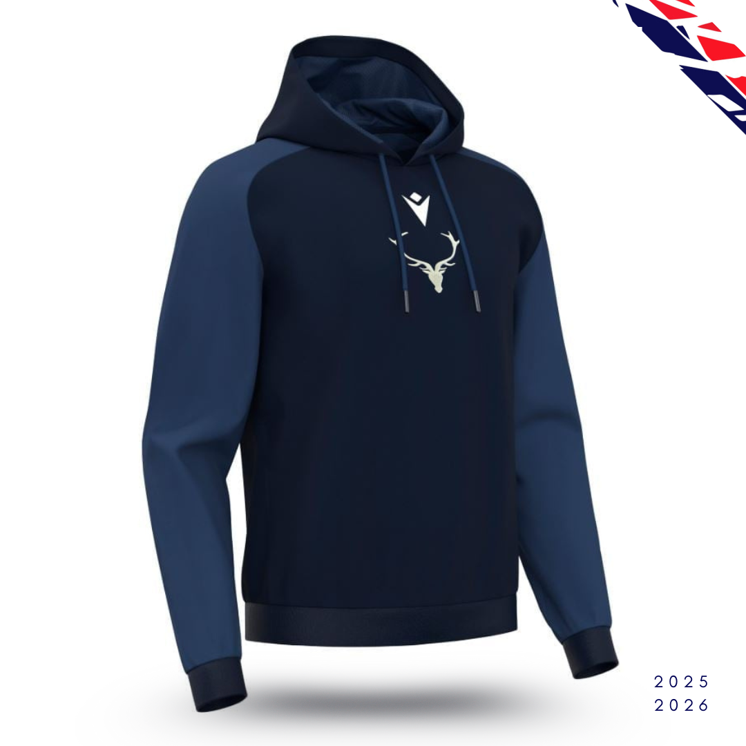 Horn Hoody Navy and Light Navy Adult