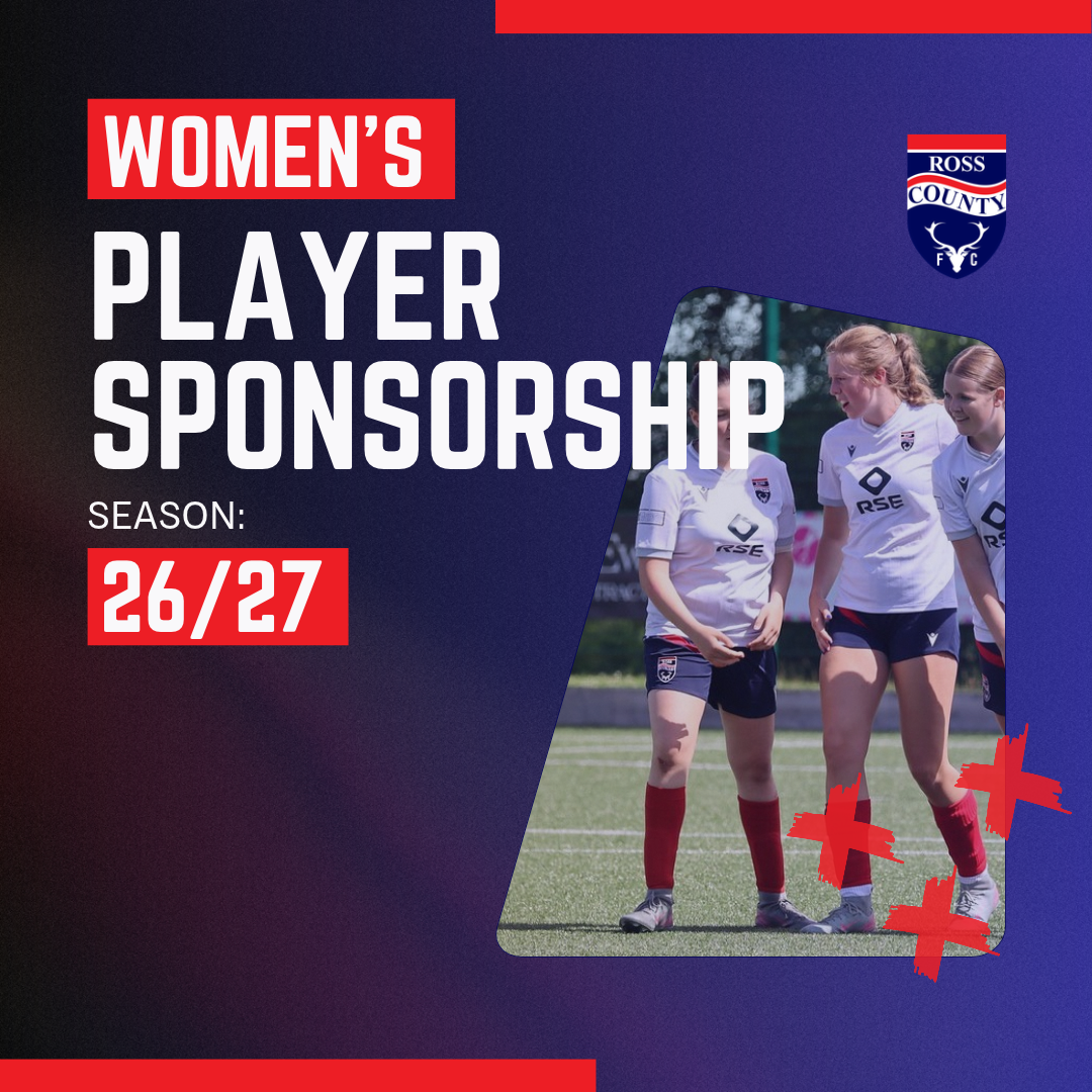 Ross County Women's Player Sponsorship 2026/2027